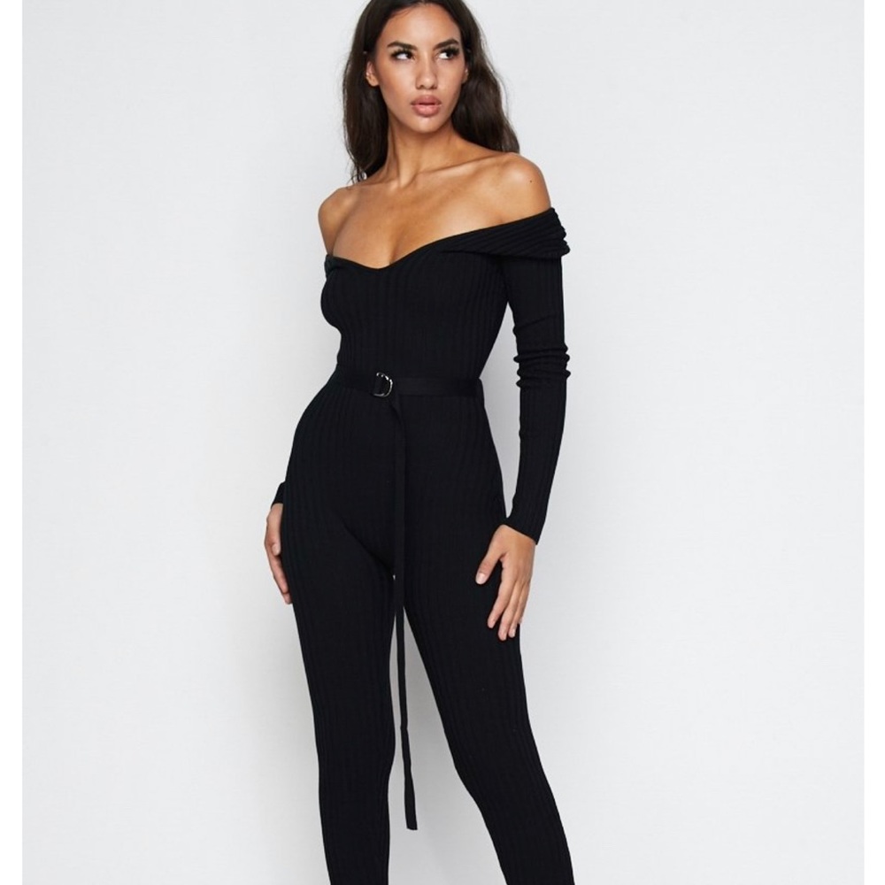Ribbed knit jumpsuit